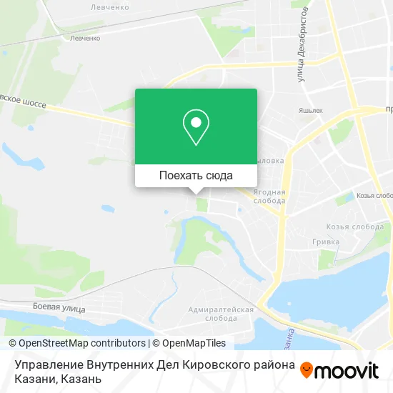 Карта Управление Внутренних Дел Кировского района Казани