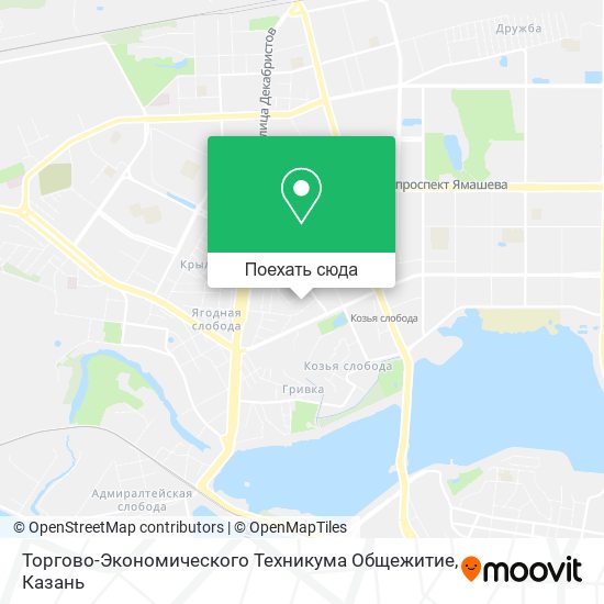 Карта Торгово-Экономического Техникума Общежитие