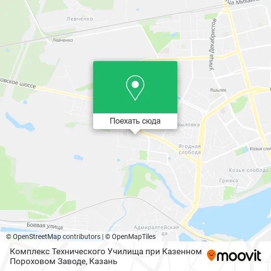 Карта Комплекс Технического Училища при Казенном Пороховом Заводе