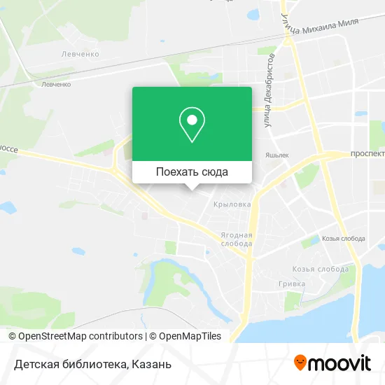 Карта Детская библиотека