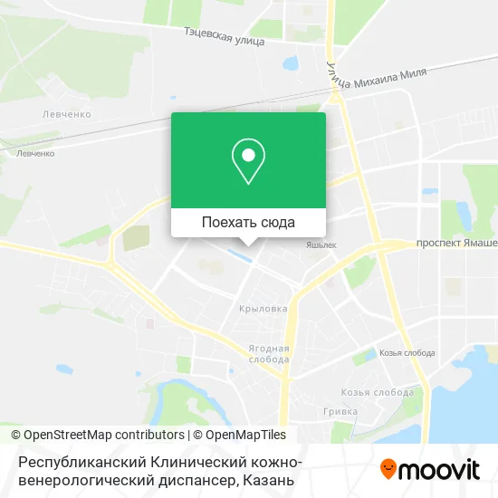 Карта Республиканский Клинический кожно-венерологический диспансер