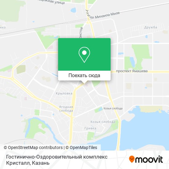 Карта Гостинично-Оздоровительный комплекс Кристалл