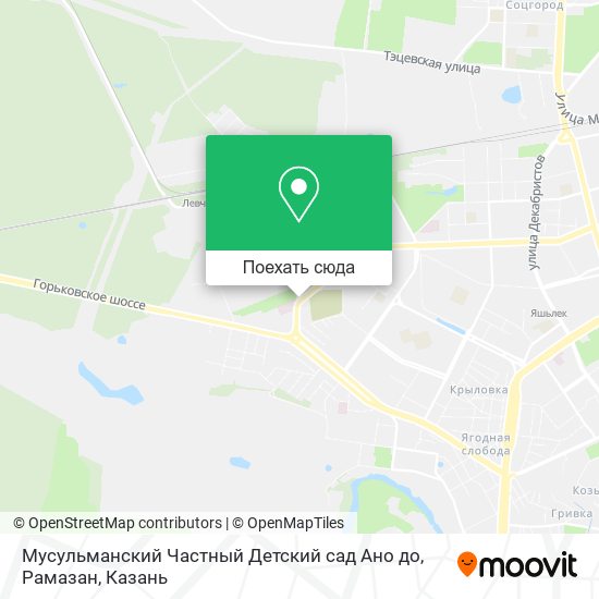 Карта Мусульманский Частный Детский сад Ано до, Рамазан