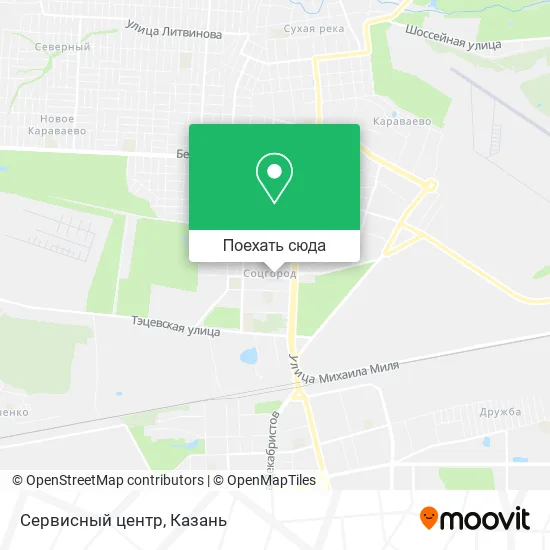 Карта Сервисный центр