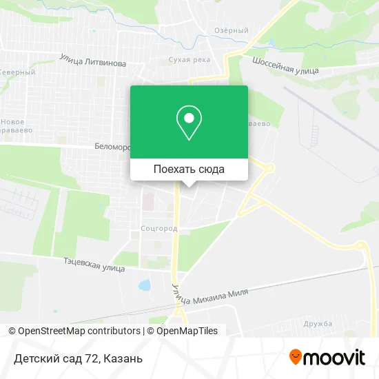 Карта Детский сад 72