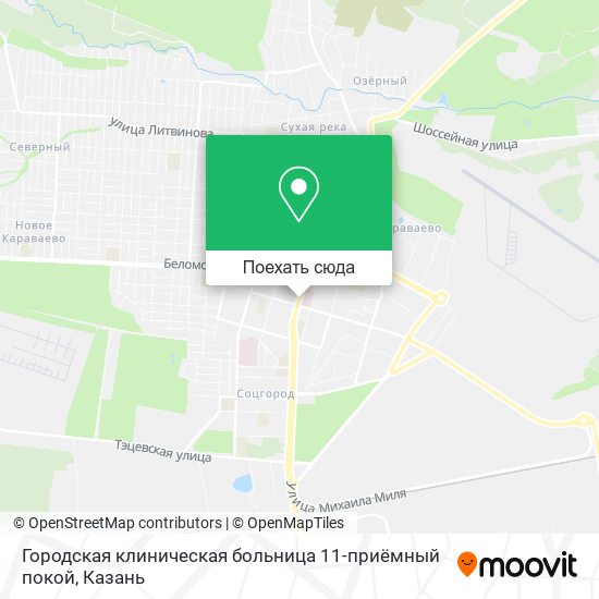 Карта Городская клиническая больница 11-приёмный покой