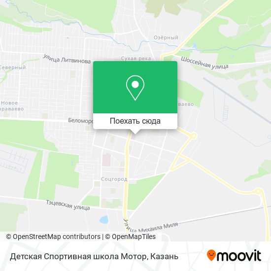 Карта Детская Спортивная школа Мотор