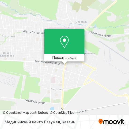 Карта Медицинский центр Разумед