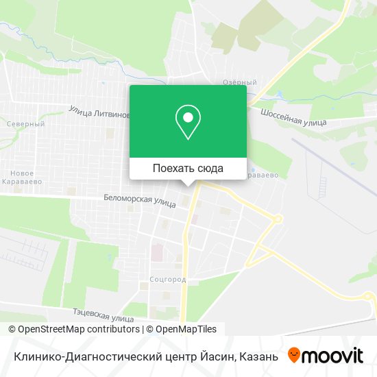 Карта Клинико-Диагностический центр Йасин