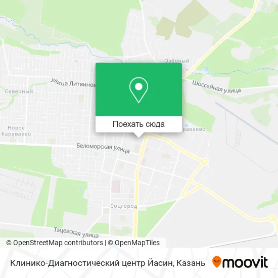 Карта Клинико-Диагностический центр Йасин
