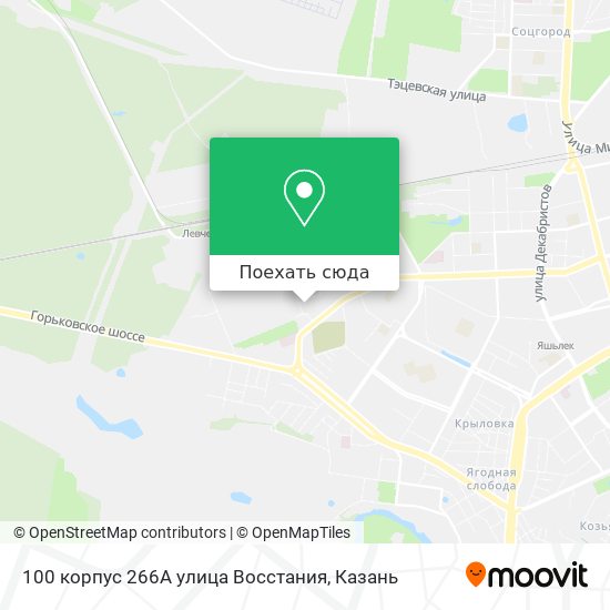 Карта 100 корпус 266А улица Восстания