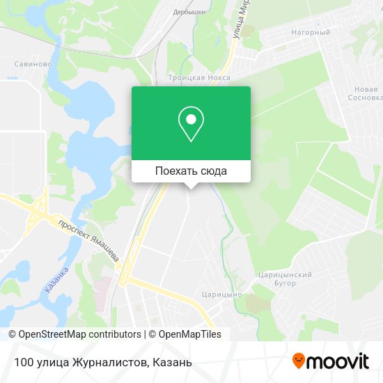 Карта 100 улица Журналистов