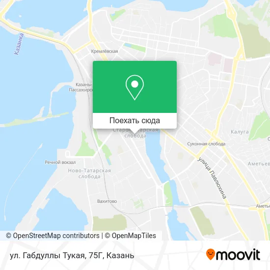 Карта ул. Габдуллы Тукая, 75Г
