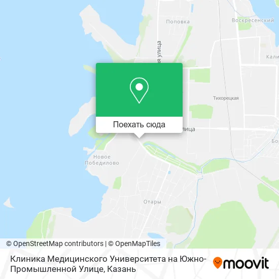Карта Клиника Медицинского Университета на Южно-Промышленной Улице