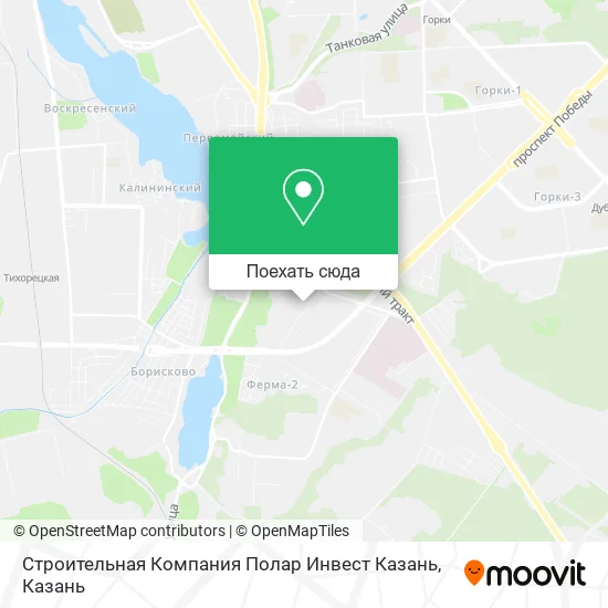 Карта Строительная Компания Полар Инвест Казань