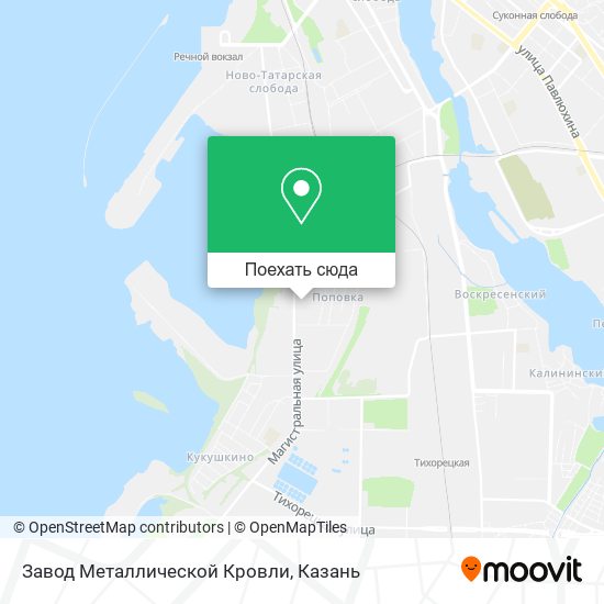 Карта Завод Металлической Кровли