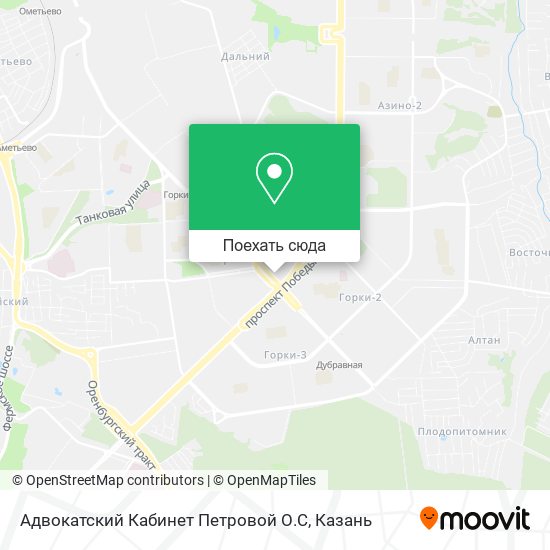 Карта Адвокатский Кабинет Петровой О.С