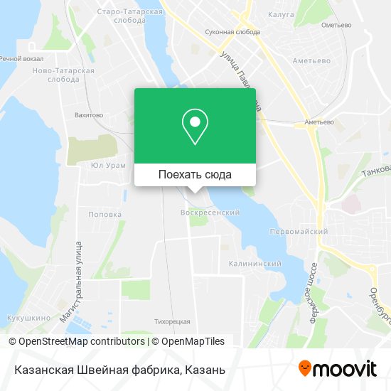 Карта Казанская Швейная фабрика