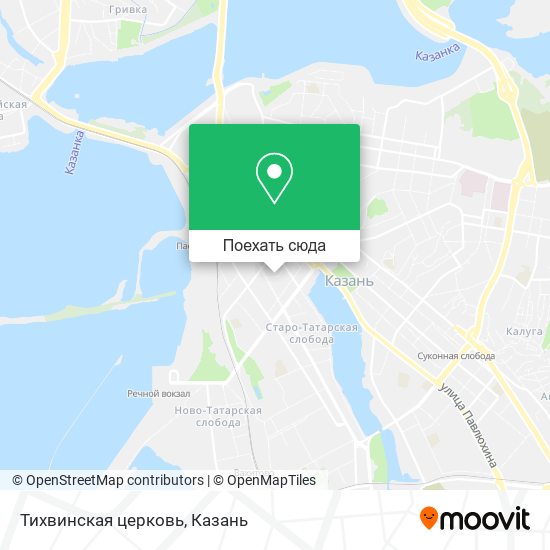 Карта Тихвинская церковь
