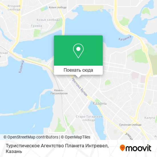 Карта Туристическое Агентство Планета Интревел