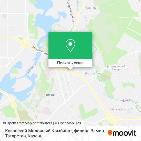Карта Казанский Молочный Комбинат, филиал Вамин Татарстан