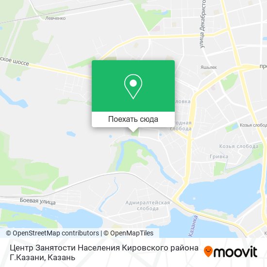 Карта Центр Занятости Населения Кировского района Г.Казани