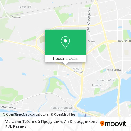 Карта Магазин Табачной Продукции, Ип Огородникова К.Л