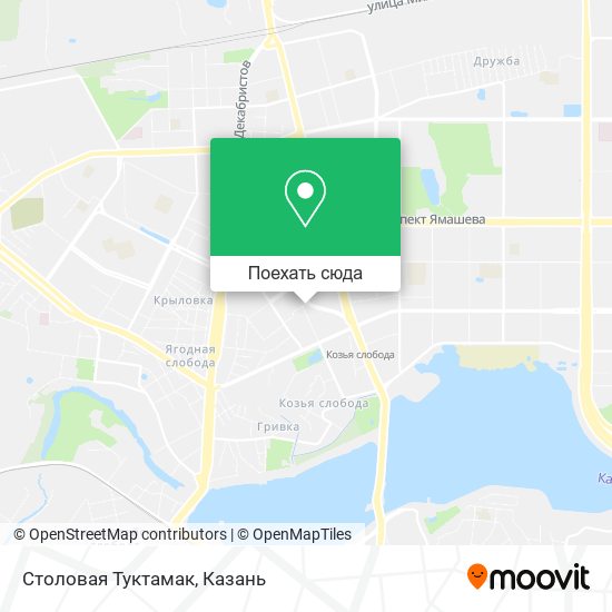 Карта Столовая Туктамак
