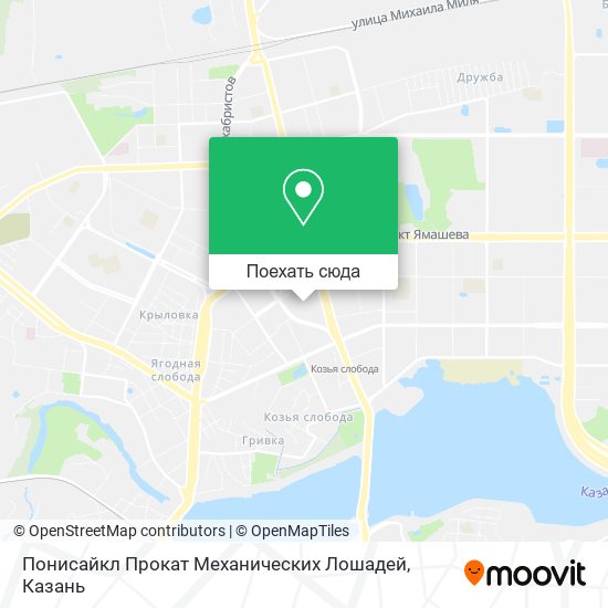 Карта Понисайкл Прокат Механических Лошадей