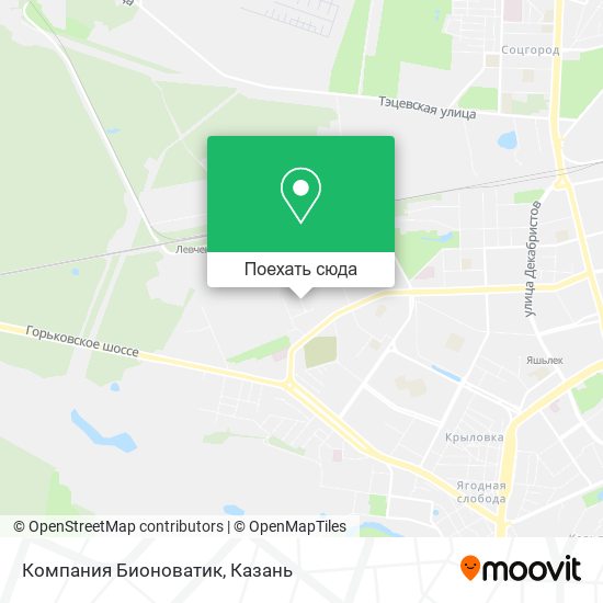 Карта Компания Бионоватик