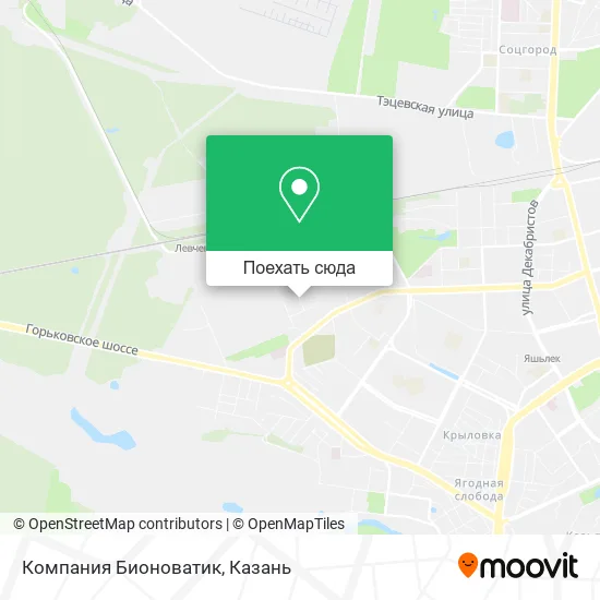 Карта Компания Бионоватик