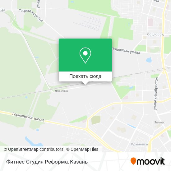 Карта Фитнес-Студия Реформа