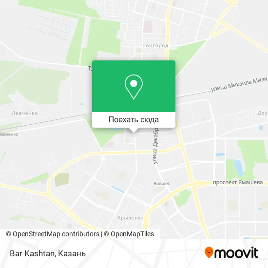 Карта Bar Kashtan