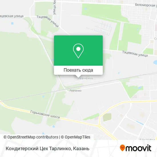 Карта Кондитерский Цех Тарлинко