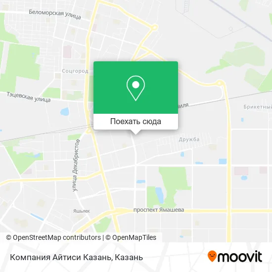 Карта Компания Айтиси Казань