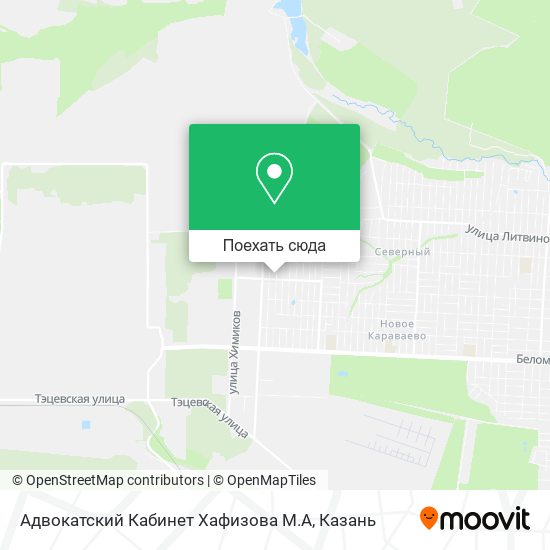 Карта Адвокатский Кабинет Хафизова М.А