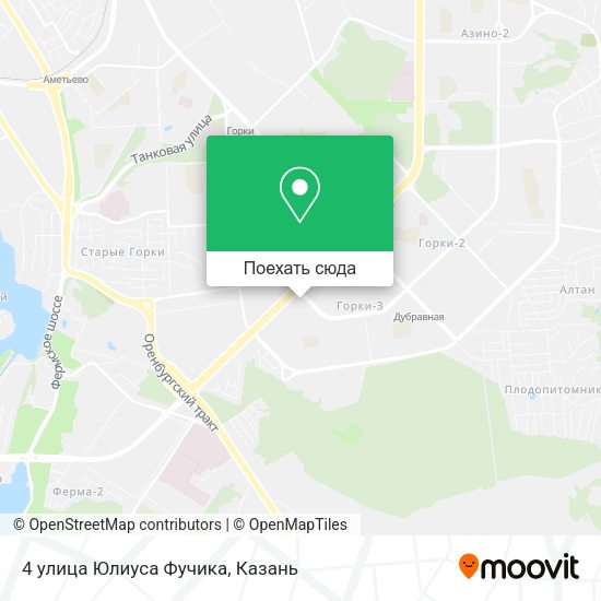 Карта 4 улица Юлиуса Фучика