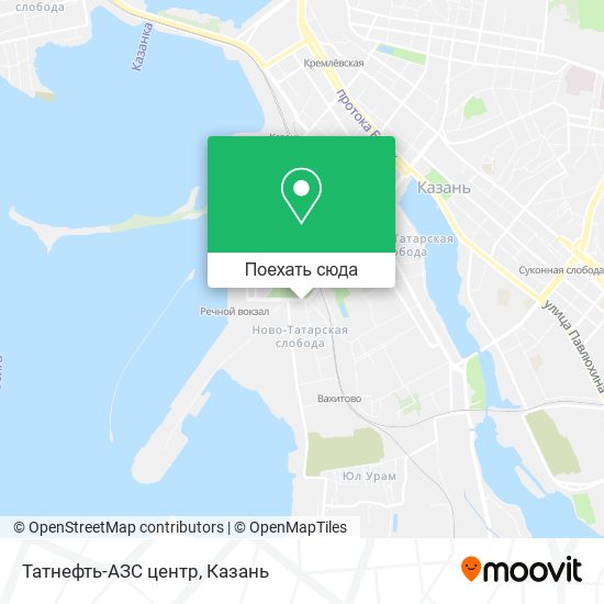 Карта Татнефть-АЗС центр