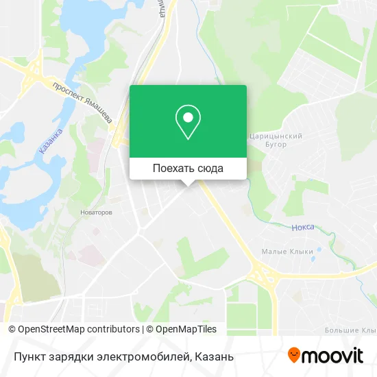 Карта Пункт зарядки электромобилей