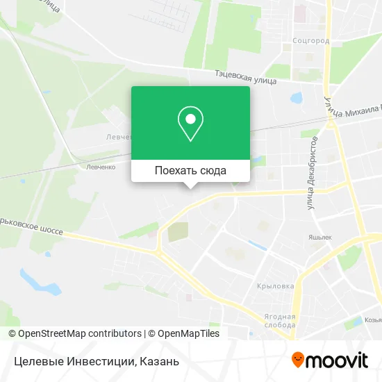 Карта Целевые Инвестиции