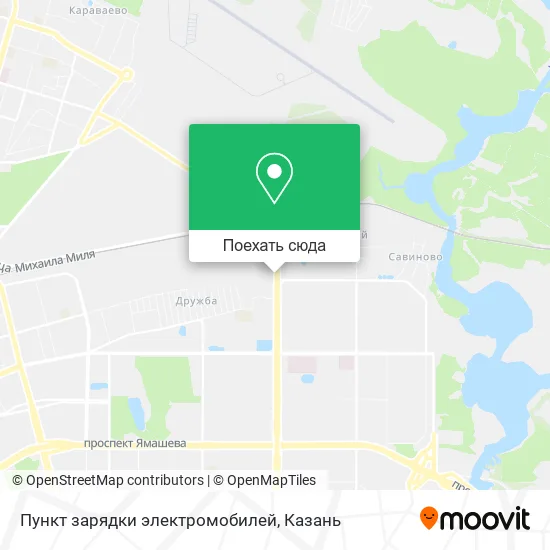 Карта Пункт зарядки электромобилей