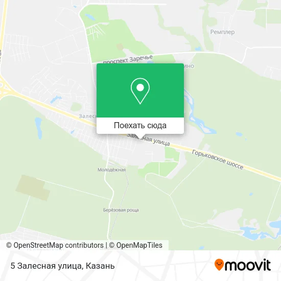 Карта 5 Залесная улица