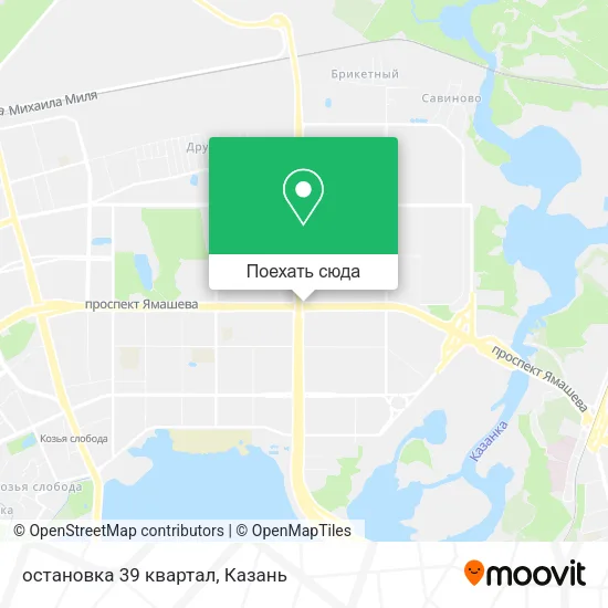 Карта остановка 39 квартал