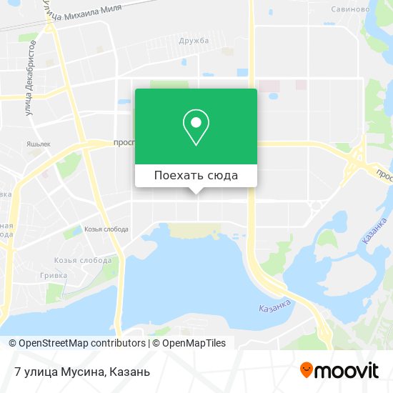 Карта 7 улица Мусина