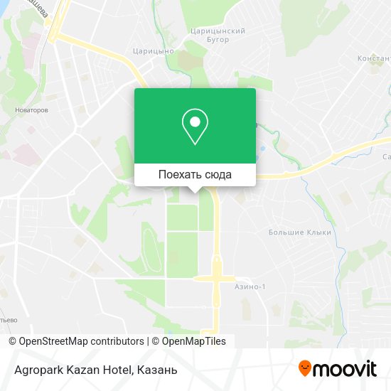 Карта Agropark Kazan Hotel