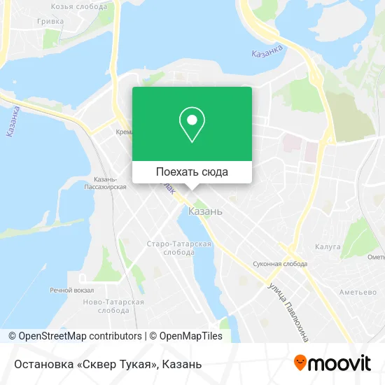 Карта Остановка «Сквер Тукая»