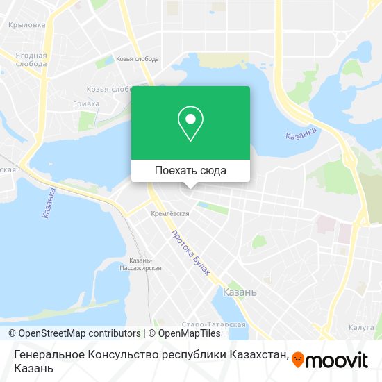 Карта Генеральное Консульство республики Казахстан