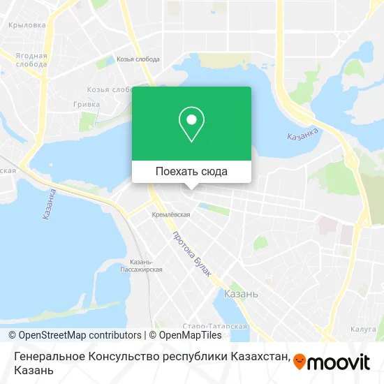 Карта Генеральное Консульство республики Казахстан