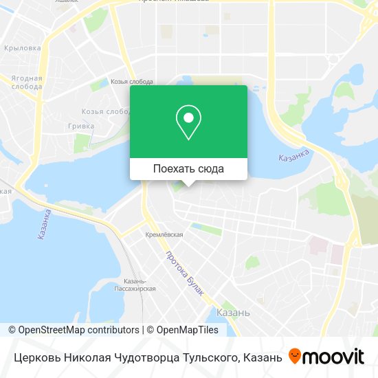 Карта Церковь Николая Чудотворца Тульского