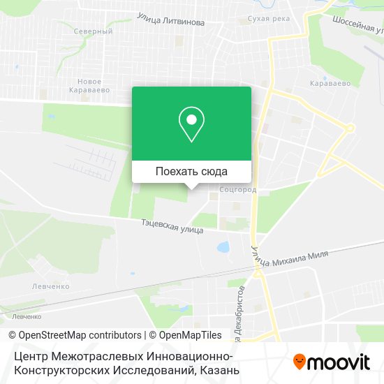 Карта Центр Межотраслевых Инновационно-Конструкторских Исследований